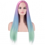 Lovely Chic Multicolor Gradual Change Wigs