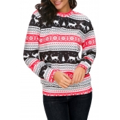 Lovely Casual Printed Black Hoodies