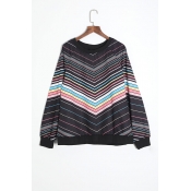 Lovely Casual Striped Multicolor Cotton T-shirt