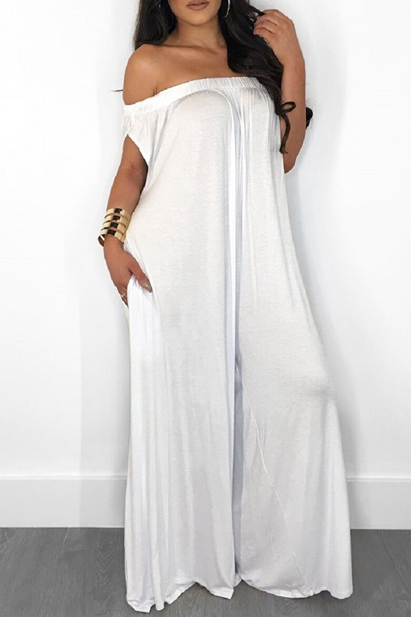 Lovely Casual Loose White One-piece Jumpsuit_Jumpsuit_Jumpsuits ...