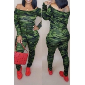 Lovely Casual Camouflage Printed One-piece Jumpsui