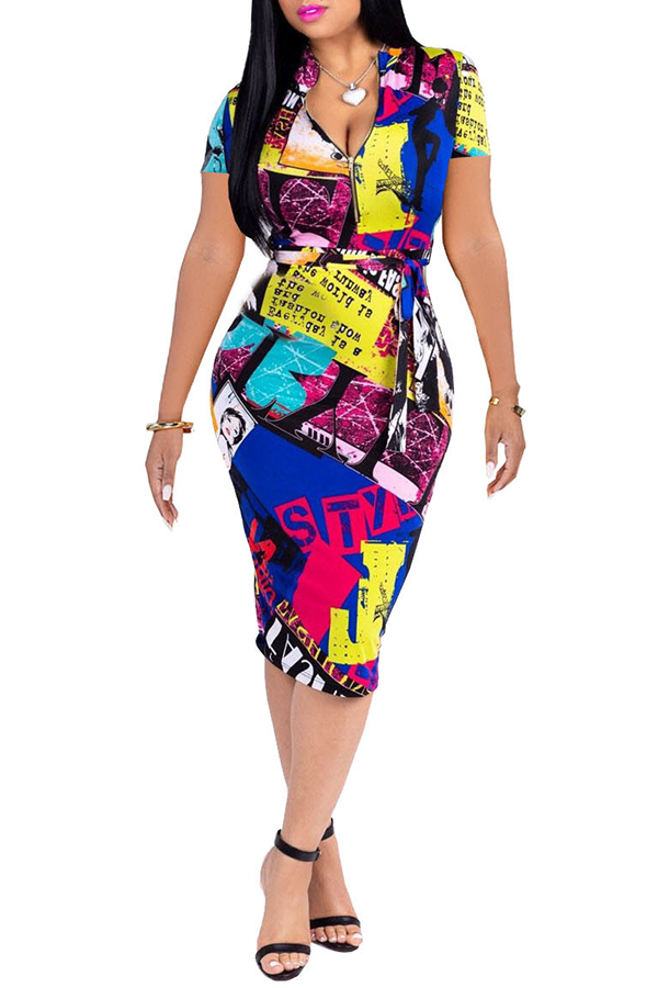 

Lovely Women’s Printed Knee Length Dress(With Elastic)