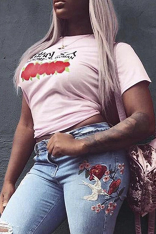 

Lovely Casual Printed White T-shirt