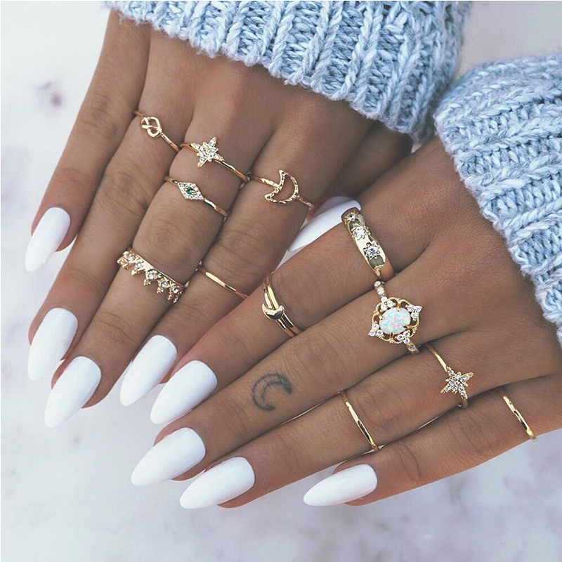 

Lovely Trendy Punk Gold Alloy Ring