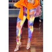Lovely Casual High Elastic Printed Pants(With Elas