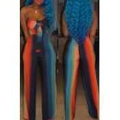 Lovely Work Tie-dye Two-piece Pants Set