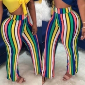 Lovely Trendy Striped Multicolor Pants