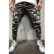 Lovely Casual Camouflage Printed Cotton Pants