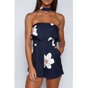 Lovely Bohemian Off The Shoulder Printed Ruffle Bl