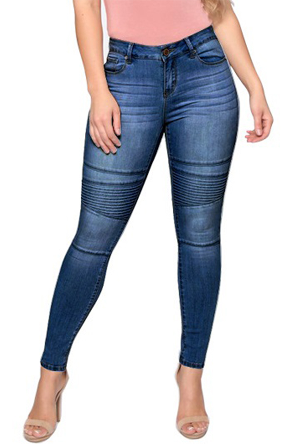 Lovely Street Skinny Deep Blue Jeans_Jeans_Bottoms_LovelyWholesale ...