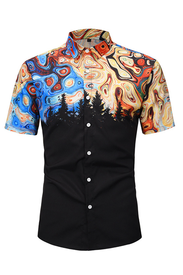 

Lovely Trendy Printed Black Shirt