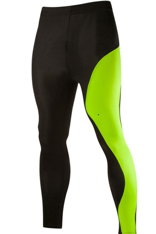 

Lovely Sportswear Patchwork Green Pants