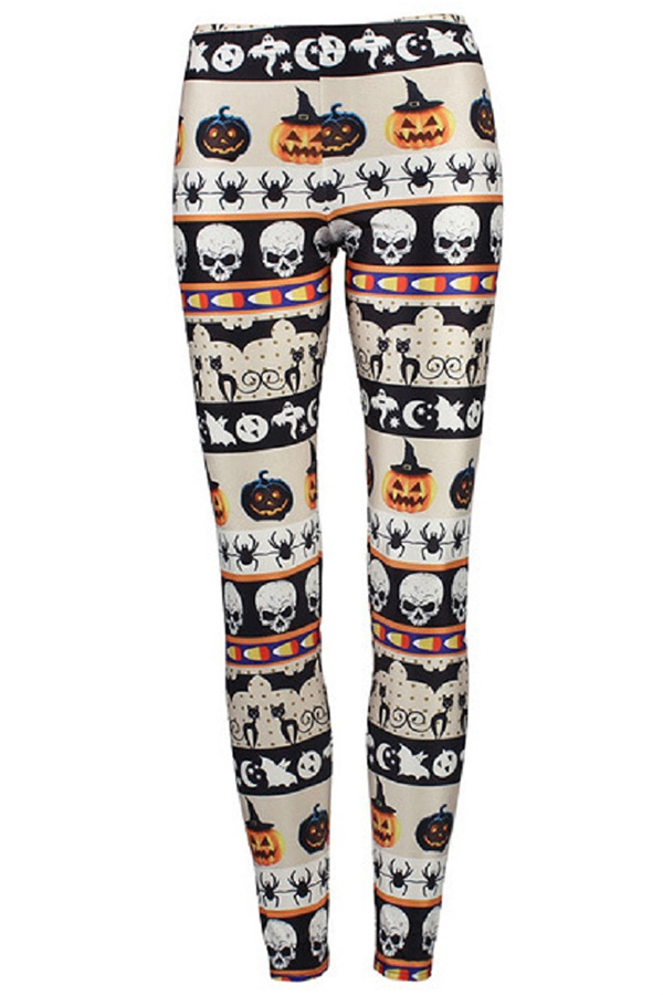 

Lovely All Saints Day Printed White Pants