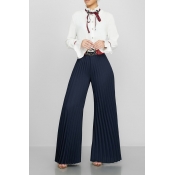 Lovely Stylish High Waist Black Pants(Without Belt