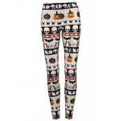 Lovely All Saints Day Printed White Pants