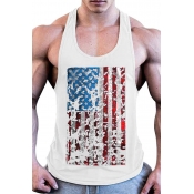 Lovely Independence Day Printed White Vest