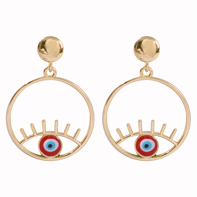 Lovely Trendy Hollow-out Red Alloy Earring