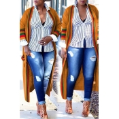 Lovely Work Patchwork Yellow Cardigans