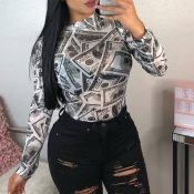 Lovely Leisure Printed White T-shirt