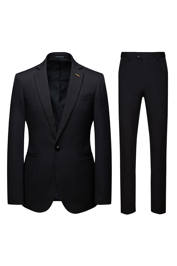 

Lovely Trendy Turndown Collar Black Two-piece Pants Set