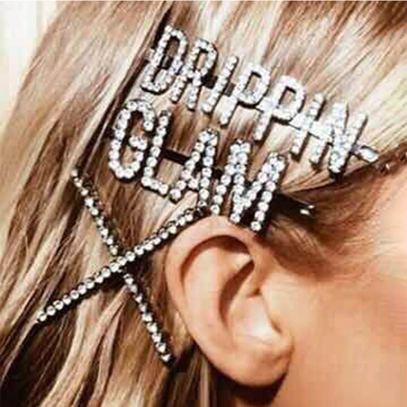 

Lovely Chic Letter Printed Silver Hairpin