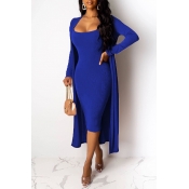 Lovely Trendy Basic Croci Two-piece Skirt Set