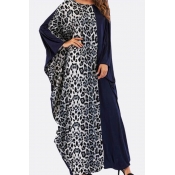 Lovely Casual Printed Red Floor Length Plus Size D