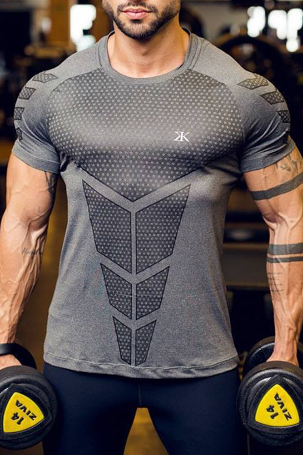 

Lovely Sportswear Printed Grey T-shirt