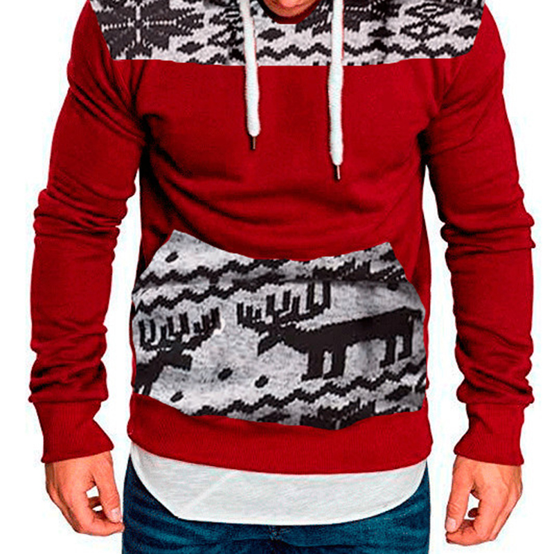 Lovely Casual Hooded Collar Red Hoodie_Hoodies_Top_Men Clothes_LovelyWholesale | Wholesale Shoes ...