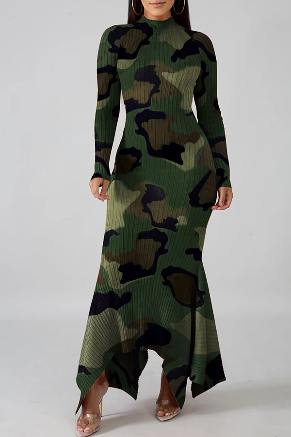 casual camo dress