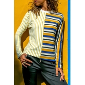 Lovely Leisure Striped Yellow T-shirt