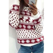 Lovely Christmas Day Printed Red Sweatshirt Hoodie