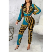 Lovely Trendy Printed Multicolor One-piece Jumpsui
