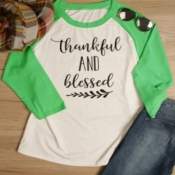Lovely Casual Letter Printed Green Plus Size T-shi