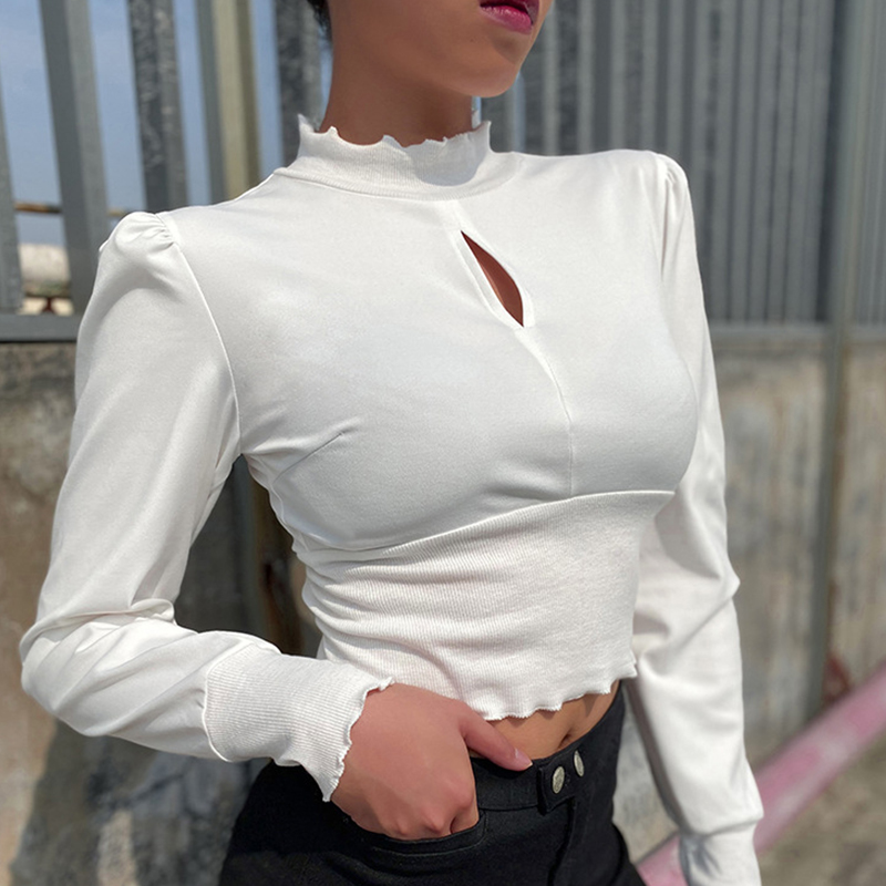 

Lovely Casual Patchwork White Blouse