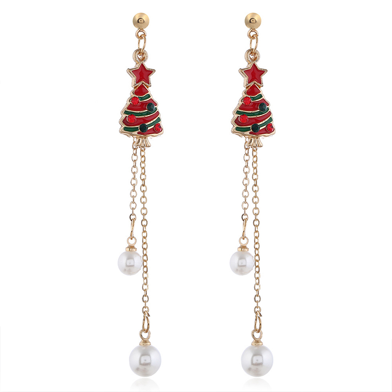 Lovely Christmas Day Red Earring
