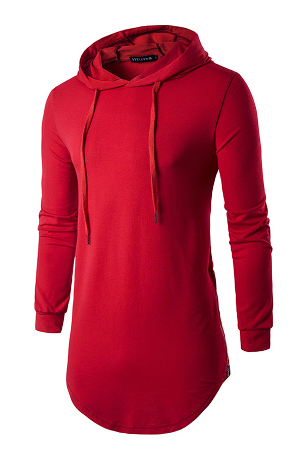 

Lovely Casual Hooded Collar Red Hoodie