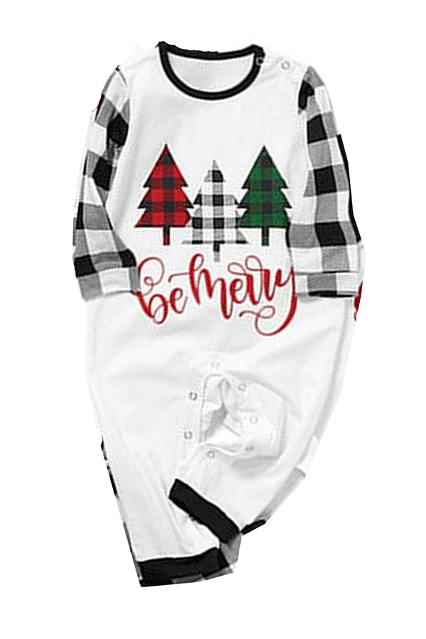 

Lovely Family Printed White Baby One-piece Jumpsuit