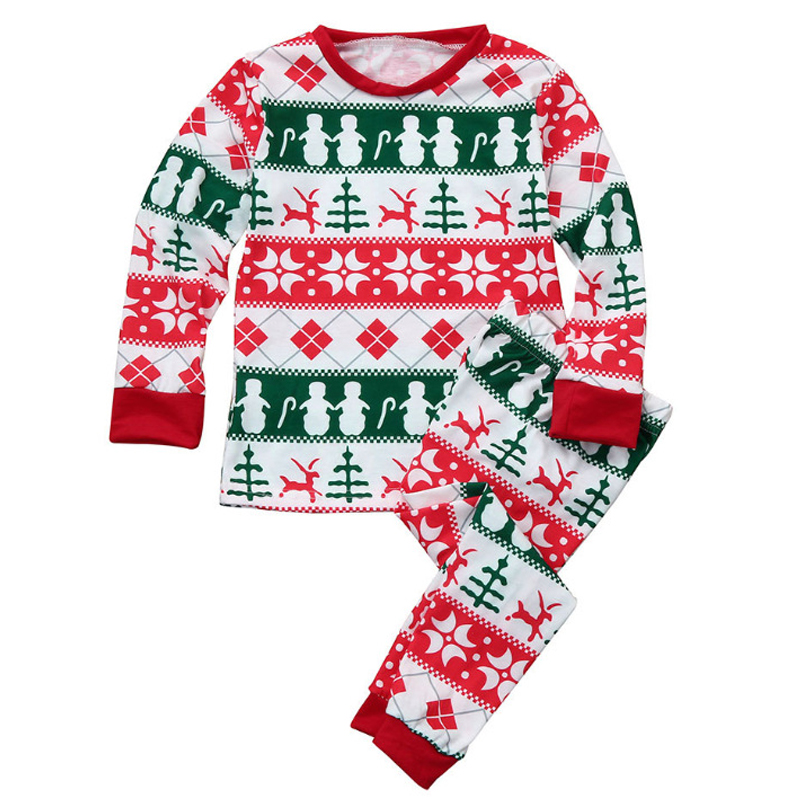 

Lovely Family Printed Red Girls Two-piece Pants Set