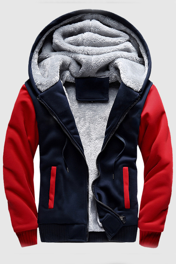 Cheap Hoodies Lovely Sportswear Patchwork Red Hoodie