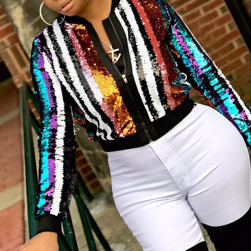 

Lovely Trendy Striped Multicolor Coat, Multi