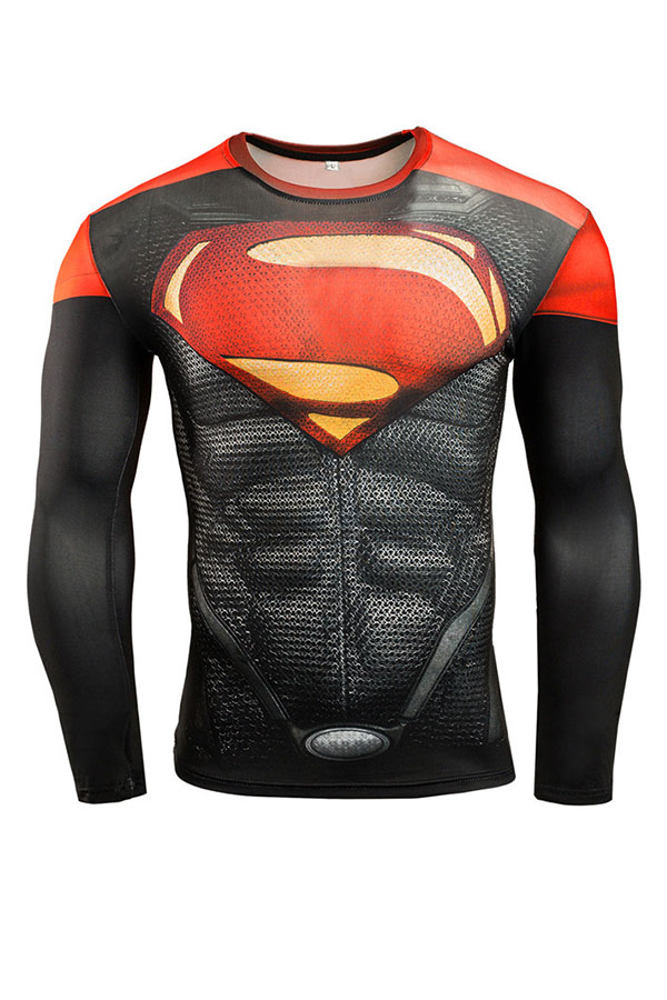 

Lovely Casual O Neck Printed Red T-shirt