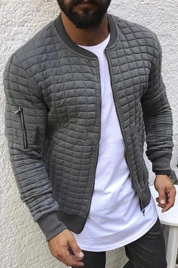 Cheap Jacket Lovely Casual Basic Grey Jacket