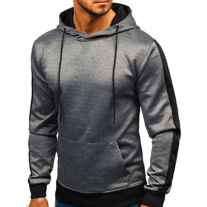 Lovely Casual Hooded Collar Grey Hoodie_Hoodies_Top_Men Clothes ...