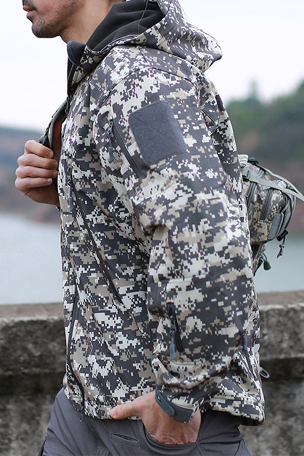 

Lovely Casual Camo Print Coat