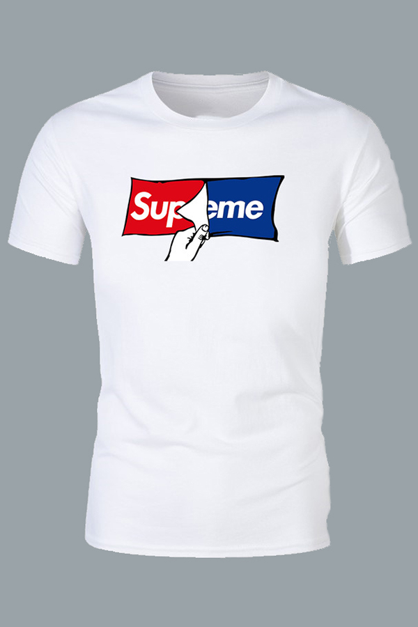 Lovely Casual Letter White T-shirt