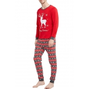 Lovely Family Christmas Deer Red Father Two-piece 