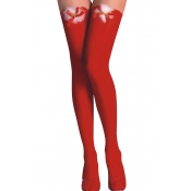 Lovely Cosplay Christmas Day Red Socks