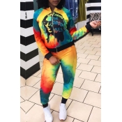 Lovely Street Printed Multicolor Two-piece Pants S