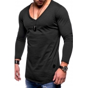 Lovely Casual V Neck Skinny T-shirt